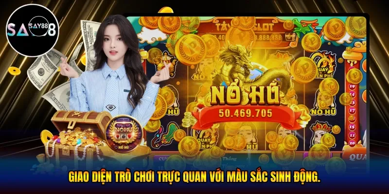 Giao diện trò chơi trực quan với màu sắc sinh động
