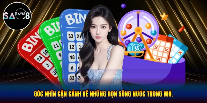 Góc nhìn cận cảnh về những gợn sóng nước trong mơ