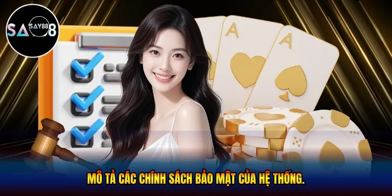  mô tả các chính sách bảo mật của hệ thống